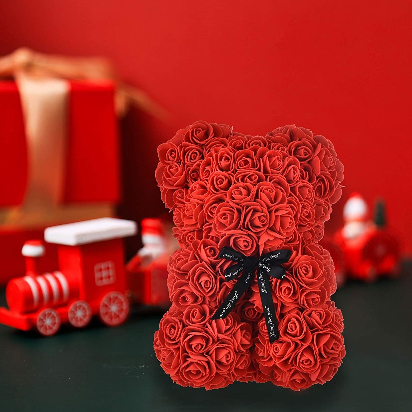 Mothers Day Rose Bear Mother'S Day Rose Teddy Bear Valentines Day Gifts for Her Mother Day Women Gifts for Mom Gifts Birthday Girlfriend Gifts Anniversary Wedding Mom Mothers Day Valentine Gifts (Red)